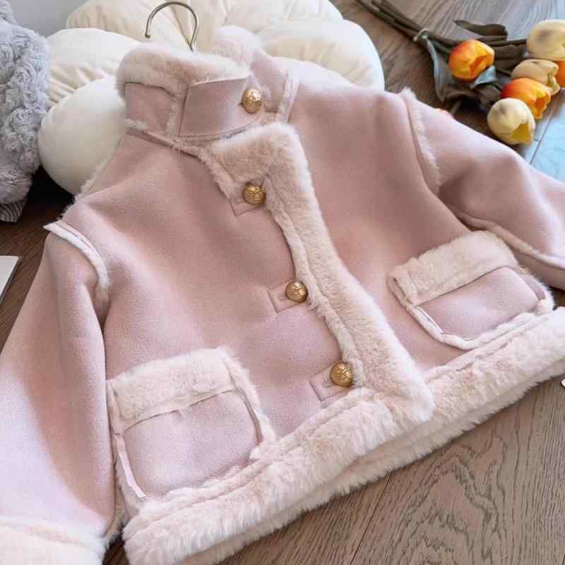 コート 女の子 ベビー キッズ 子供 厚手 暖かい 防寒 冬 フェイクファー ボア ムートン風 もこもこ お..