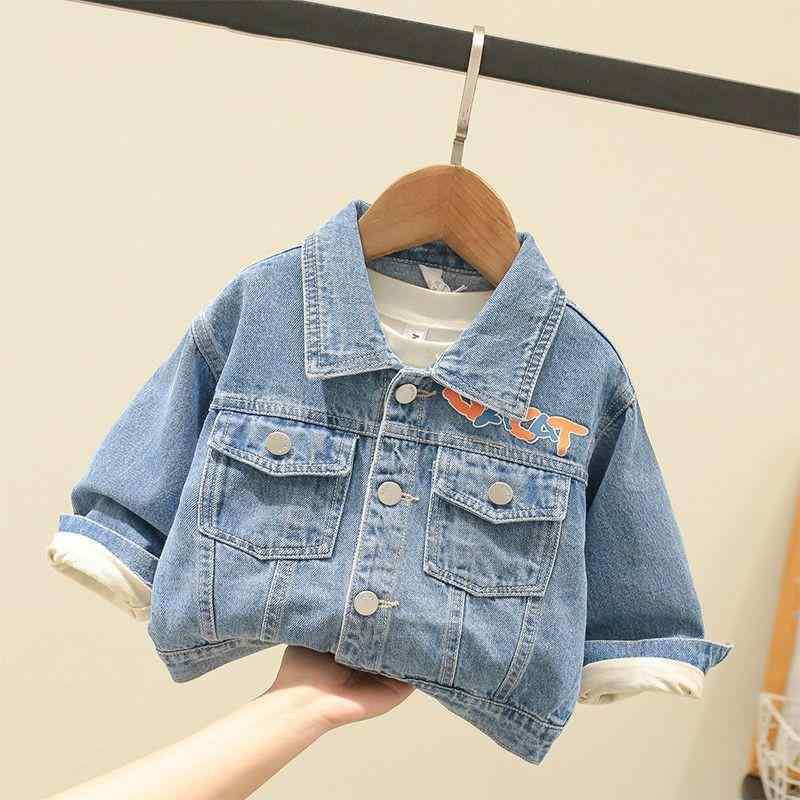デニムジャケット 男の子 キッズ 超ソフト 柔らか素材 おしゃれ ストリート カジュアル 春秋 子供服 車..