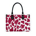 トートバッグ レディース ピンク ヒョウ柄 花柄プリント PUレザー ミディアムサイズ 横型 スクエア ジップ開閉 内側ポケット 仕切り付き 収納力 柔らかな素...
