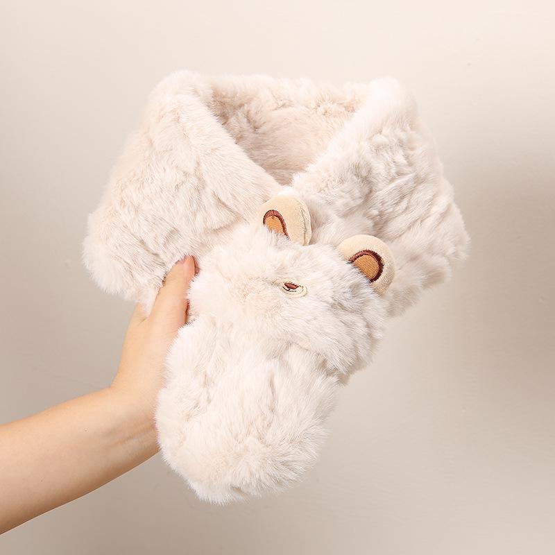 ネックウォーマー レディース 保温 防寒 もこもこ ふわふわ かわいい エコファー フェイクファー 韓国..