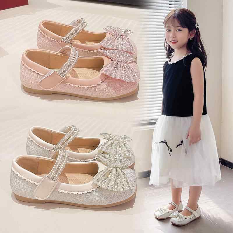 シューズ キッズ 女の子 フォーマル ドレス プリンセス 滑り止め ソフトソール 屈曲性 マジックテープ PUレザー 革靴 春秋 結婚式 発表会 入学式 卒園式
