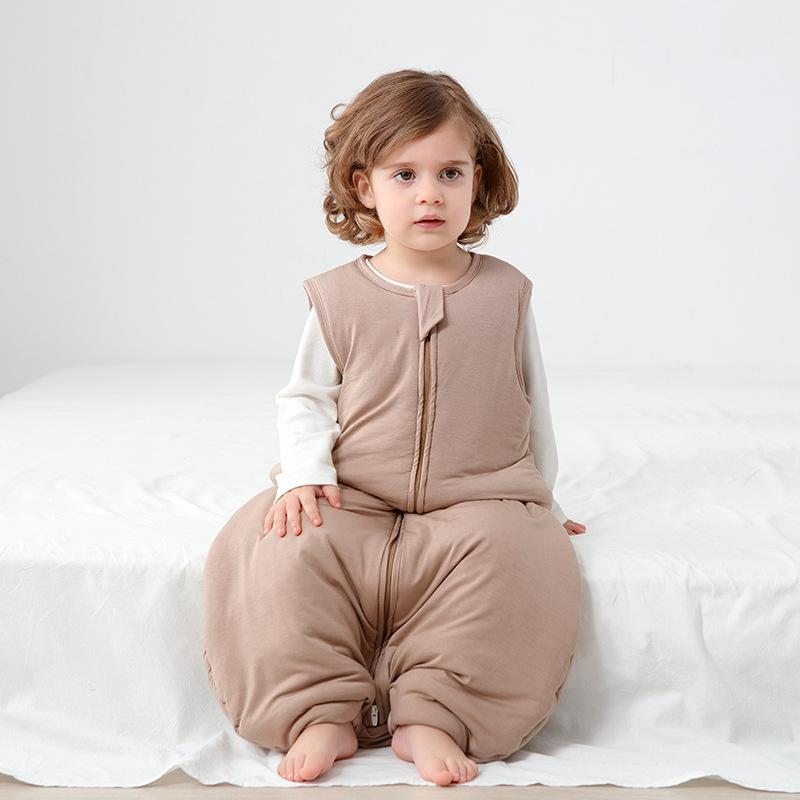 寝袋 ベビー スリーパー 子供 キッズ 新生児 乳幼児用 秋冬春 保温 吸湿性 中綿入り 厚手 ベスト 足つ..