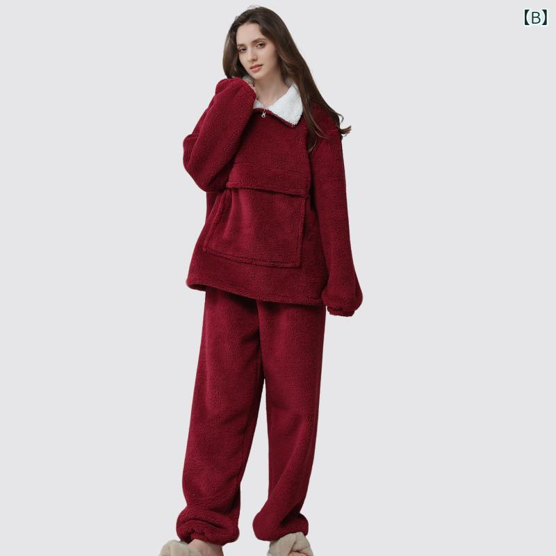 パジャマ レディース 保温 あったか ふわふわ やわらか ハイネック 厚手 無地 上下セット ルームウェア 部屋着 快適 リラックスウェア 秋冬用