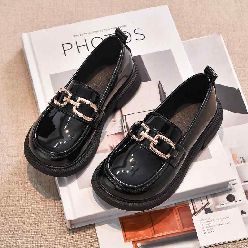 キッズ 男の子 女の子 フォーマル 発表会 通学 ローファー パンプス エナメル 革靴 レザーシューズ ブリティッシュスタイル ラウンドトゥ 春秋 スリッポン ...