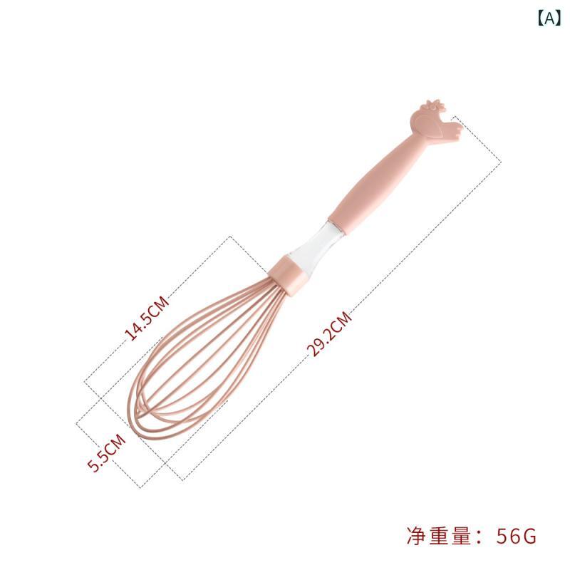 キッチンツールセット 3点セット シリコン 耐熱 泡立て器 スパチュラ ハケ キャラ...