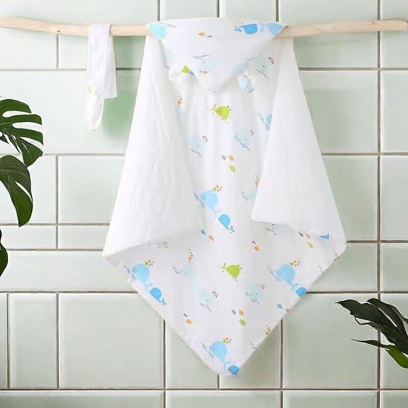 ベビーおくるみ 新生児 赤ちゃん 春夏 薄手 綿100% コットン 出産準備 退院時 お出かけ用 かわいい動物柄 ブランケット