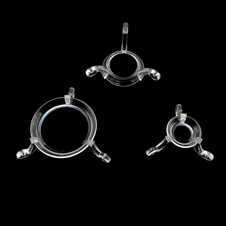 ディスプレイスタンド 高透明プラスチック製 一体型 三角形 台座 球体 ボール クリスタルガラス オブジェ 展示用 北欧風 小 中 大サイズ対応 飾り台