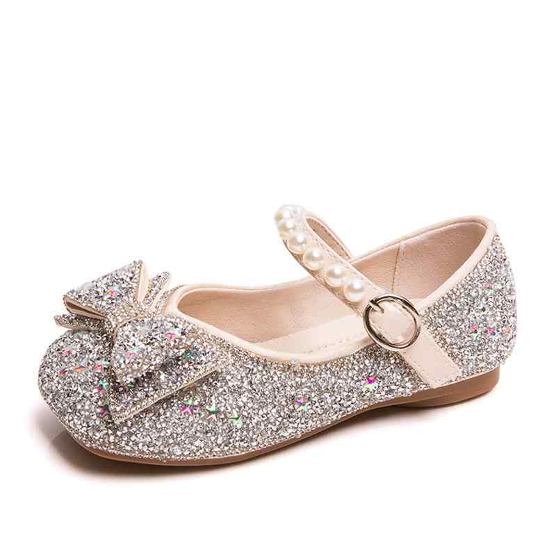 パンプス 女の子 キッズ 子供 ベビー 幼児 マジックテープ クリスタルシューズ 革靴 レザーシューズ フォーマル ドレス 発表会 結婚式 マイクロファイバー ...