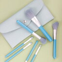 メイクブラシ 化粧筆 コスメブラシ セット 7本セット 柔らかい毛質 人工毛 アイシャドウ チーク フェイス パウダーブラシ メイクアップツール 化粧道具 収納ケース付き PUポーチ付き