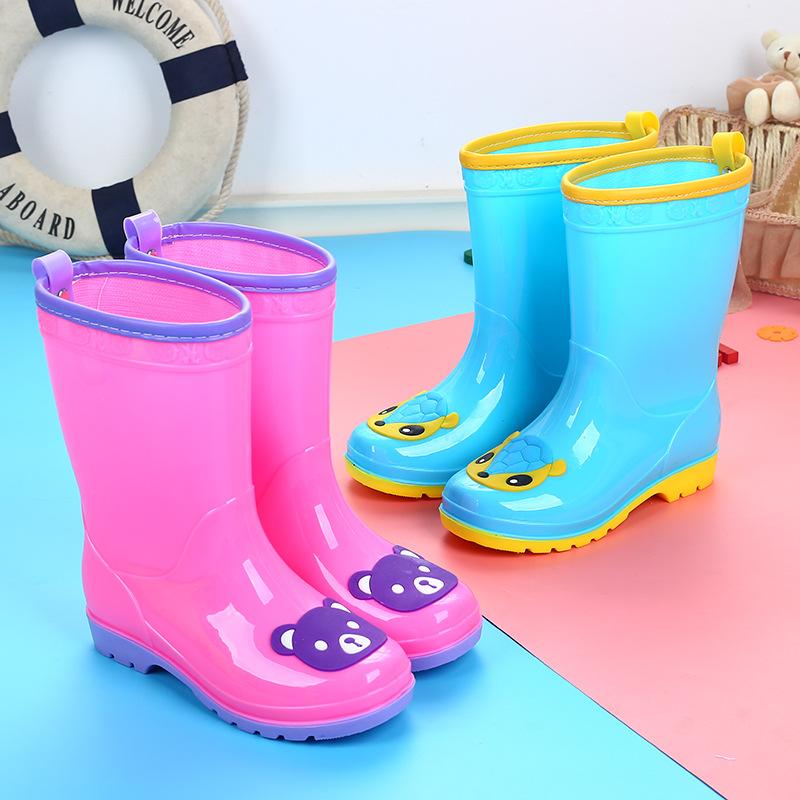 キッズ レインブーツ 男の子 女の子 ベビー 兼用 滑り止め かわいい キャラクター ロング丈 PVC 防水 通園 通学 取り外し可能インナー 防寒 オールシーズン対応