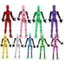 フィギュア 関節可動式 3Dプリンター製 ストレス解消 組み立て式 人形モデル Lucky13 オブジェ 卓上置物 デスクトイ コレクション プラスチック製 子供向け 玩具