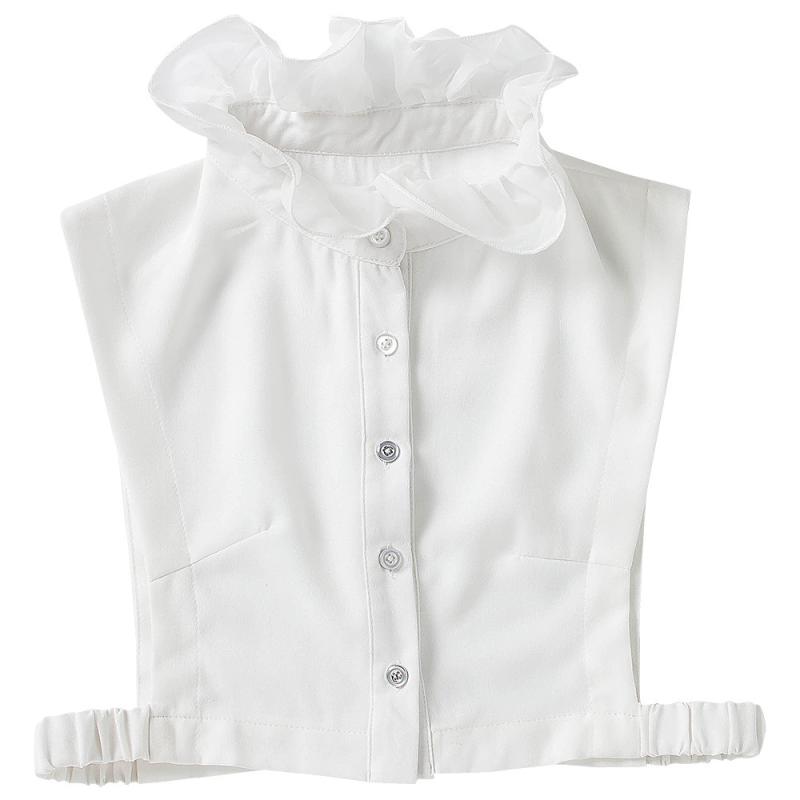 付け襟 レディース 女性用 重ね着風 シフォン レース フリル 秋冬 デコラティブカラー おしゃれ かわいい ブラウス襟 ファッション小物 エレガント 上品 コーデ アクセント