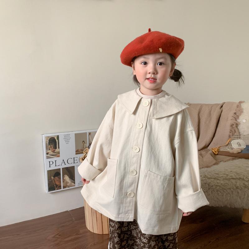 ジャケット アウター 女の子 男の子 子供服 キッズ ベビー服 カジュアル カーディガン 羽織り 無地 襟..