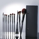 メイクブラシ 高級感 アイシャドウ チークブラシ 10本セット フルセット ナイロン毛 長柄 軽量ハンドル ブラシケース付き 携帯用 化粧道具 メイクアップツール