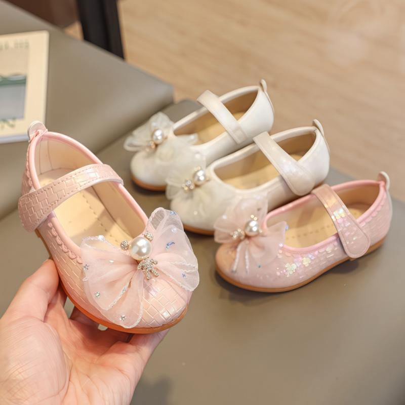 シューズ 女の子 キッズ マジックテープ 脱ぎ履き簡単 バレエシューズ プリンセス フォーマル ダンス ..