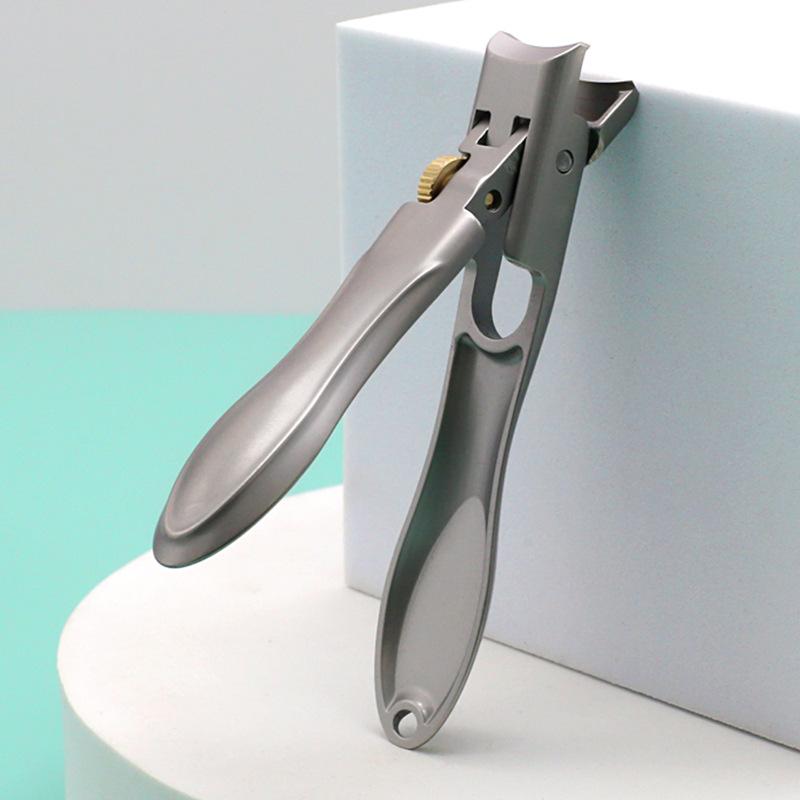 爪切り 男女兼用 ユニセックス 高品質 ステンレス製 ネイルケアセット テコ式 厚い爪用 巻き爪対応 大きな開口部 携帯用 家庭用 ストレート刃 斜め刃 プロ仕...