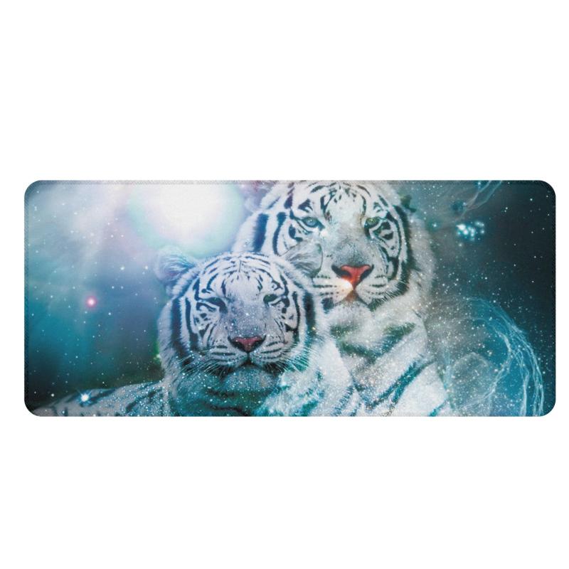 マウスパッド ゲーミング デスクマット オフィス用 滑り止め加工 天然ゴム製 大型 ワイド 星空 アニマ..