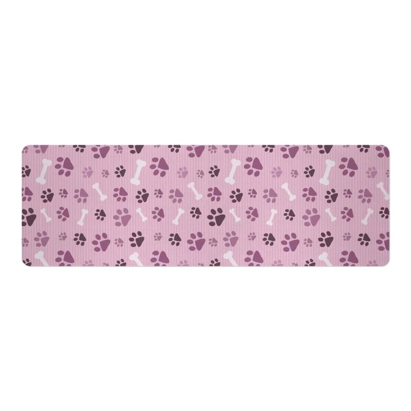 ヨガマット 軽量 コンパクト収納 折りたたみ 滑り止め 2mm 薄型 ゴム製 動物 足跡柄 肉球柄 かわいい ..