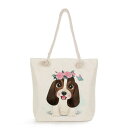 バッグ レディース ファスナー開閉 ソフト アニマル柄 キャラクター 原宿風 リネン トートバッグ ショルダーバッグ ハンドバッグ 通学 デイリー かわいい お...