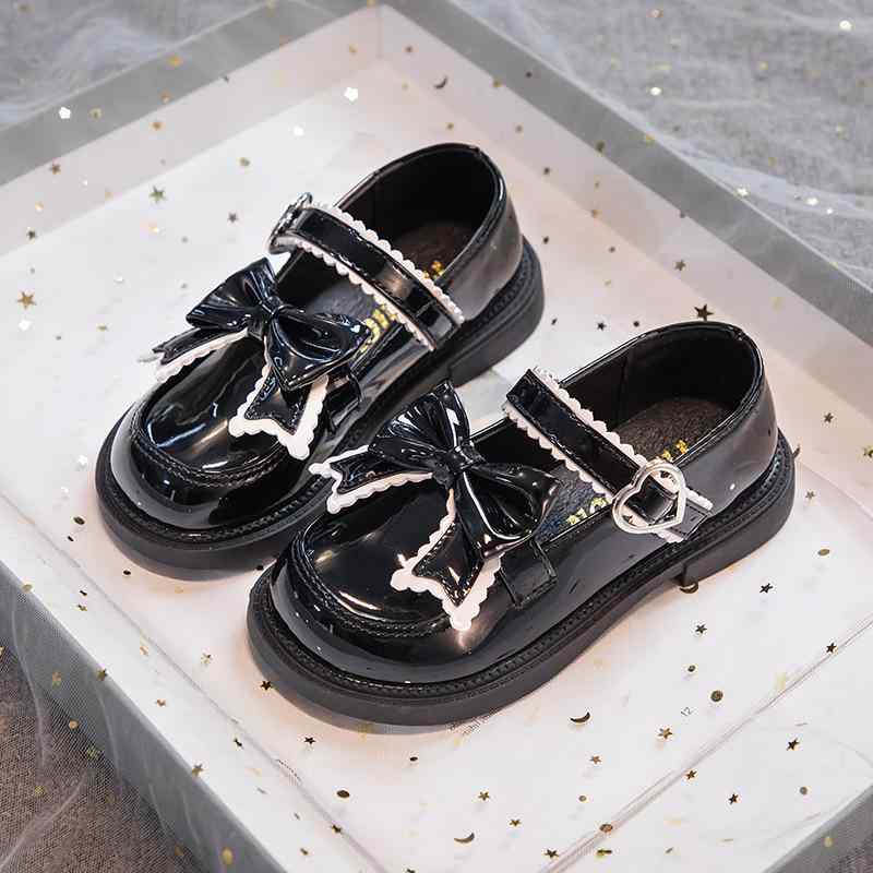 子供靴 女の子 ガールズ キッズ 滑り止め 通気性 フォーマル プリンセス ドレス 発表会 卒園式 入学式 黒 ブラック レザー ローファー スクール 学生 小学生 中学生 パンプス