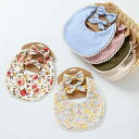 ベビー スタイ 女の子 新生児 よだれかけ 通気 吸水 4重 コットン フリル レース ヘッドドレス 髪飾り セット かわいい 出産祝い ギフト