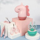 ベビー爪切りセット 新生児 乳幼児 子供用 肉挟み防止 安全設計 炭素鋼ブレード 4点セット お手入れ ケア用品 ブルー ピンク グリーン