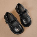 キッズ 女の子 フォーマルシューズ 滑り止め ソフトソール 発表会 結婚式 パンプス リボン付き マジックテープ フェイクレザー プリンセス 通気性 耐摩耗性 ...