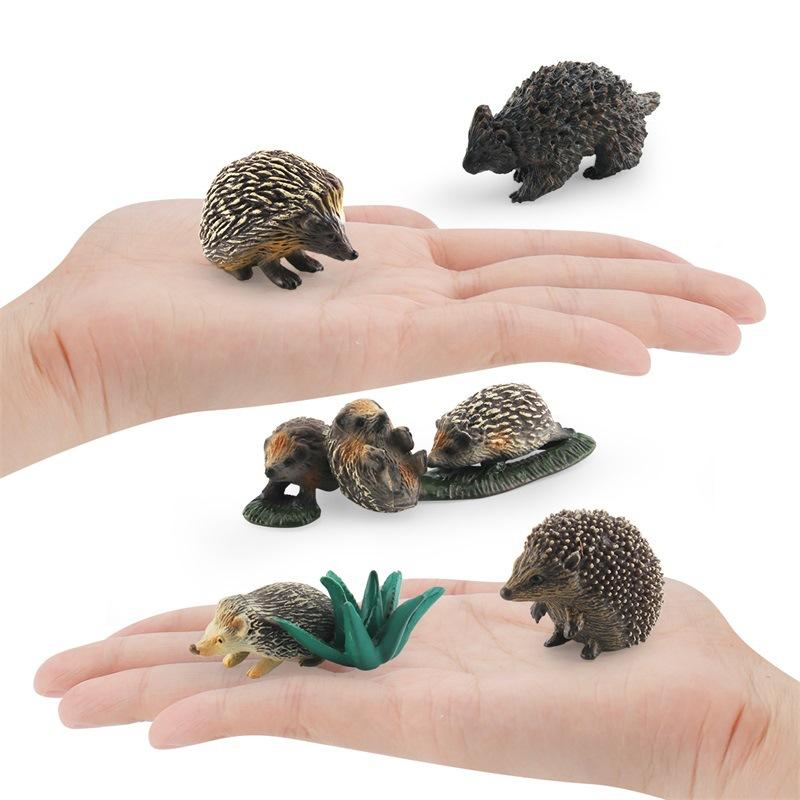 おもちゃ キッズ 知育玩具 学習 早期教育 リアルな質感 PVC製 ハリネズミ 野生動物 ジャングルアニマル フィギュア 模型 置物 インテリア デスク飾り コレクション 誕生日 プレゼント 4歳 5歳 6歳 男の子 女の子 幼児向け