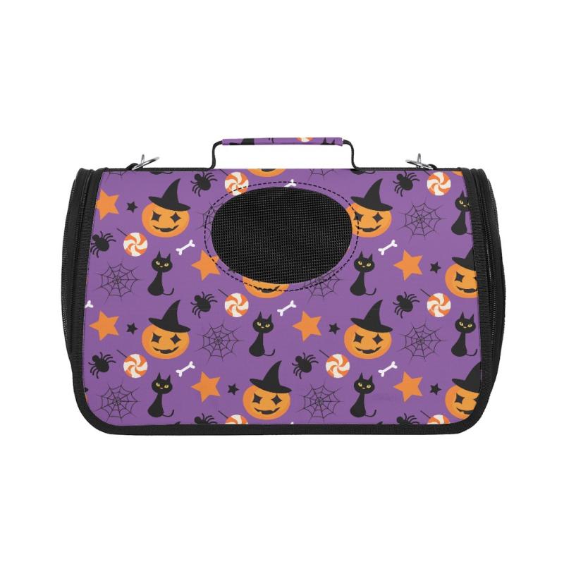 ペットキャリー 猫 犬用 通気性 折りたたみ式 軽量 手提げ ショルダー リュック 3WAY お出かけ ハロウ..