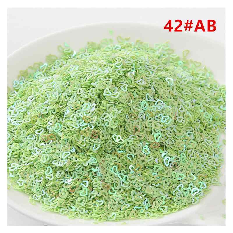 スパンコールパーツ レーザーホログラム 中空ハート プラスチック製 樹脂製 電気メッキ加工 DIY 手作り アクセサリー 服飾 副資材 材料キット 多色 キラキラ装飾