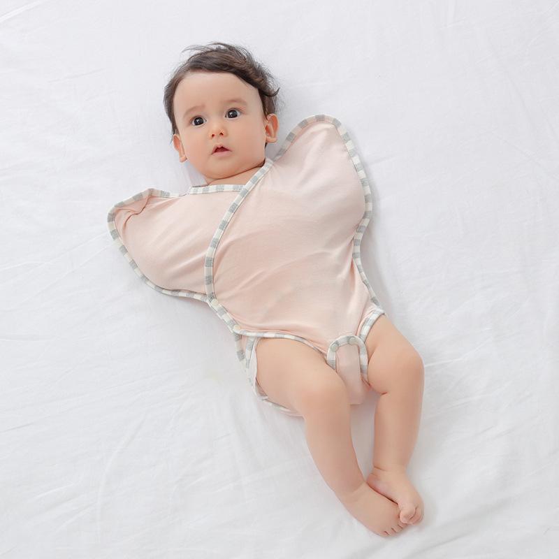 ベビー スリーパー おくるみ 新生児 赤ちゃん モロー反射対策 指しゃぶり防止 竹繊維 薄手 ベスト型 四季兼用 吸汗速乾 通気性 ぐっすり安眠 肌に優しい サイズ調節可能