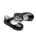シューズ キッズ 女の子 マジックテープ 滑り止め ブラック 黒 レザー 春夏 ブリット スクール 学生 発表会 フォーマル パンプス フラット モカシン プリ...