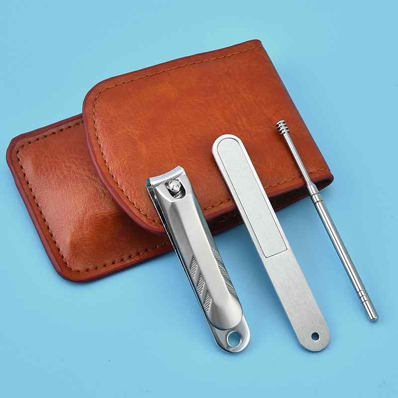 爪切り 携帯用 ステンレス製 高品質 切れ味抜群 ネイルケアセット 3点セット 甘皮処理 巻き爪対応 爪やすり ネイルファイル 手足ケア 男女兼用