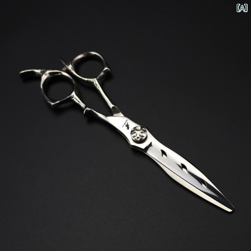 理髪ハサミ 散髪バサミ 20cm プロ用 家庭用 ヘアカットシザー カットバサミ ストレートシザー 6.0インチ 梳きバサミ セニングシザー 前髪カット