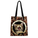 ハンドバッグ レディース 秋冬 高級感 PU レザー 牛革調 プリント やや柔らかめ 縦型 スクエア型 リベット装飾 マグネット開閉 中型 カジュアル 通勤 鞄