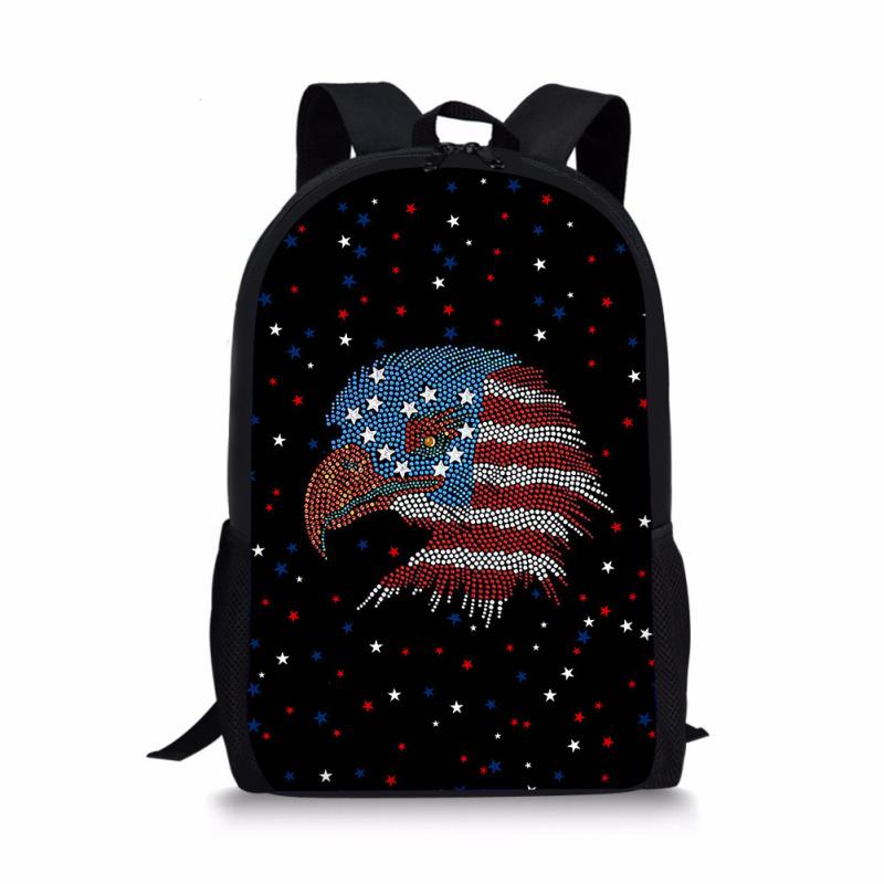 リュックサック キッズ 子供用 男の子 女の子 多機能 軽量 負担軽減 通気性 耐摩耗 小学生 中学生 通学 遠足 ゴールデンレトリバー アニマル柄 星条旗 ポリエステル