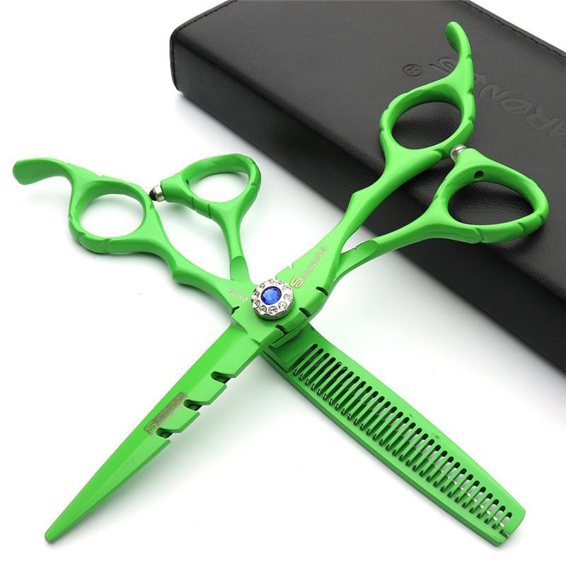 ハサミ プロ用 美容師 理容師 業務用 ステンレス製 ストレートカット セニングシザー ヘアカット 散髪..