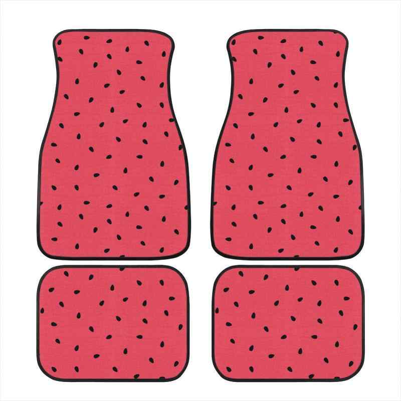 自動車用フロアマット 耐摩耗 防水 汚れ防止 洗える 滑り止め加工 汎用タイプ かわいい 子羊柄 スイカ..