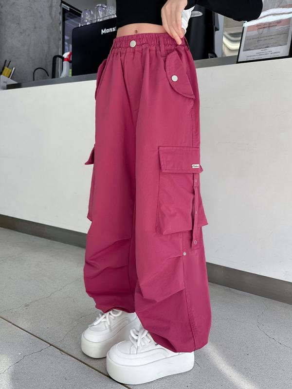 ・スタイル: 韓国風・カテゴリ: カーゴパンツ・素材: ポリエステル 80%、綿・対象性別: ガールズ・対象年齢: 8歳以上、140cm以上・柄: 無地・ウエスト: ミドルウエスト・仕様: ウエストゴム・カラー展開: アップルグリーン、ローズピンク・サイズ展開: 120cm、130cm、140cm、150cm、160cm、170cm