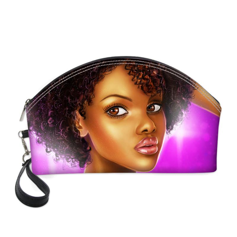 クラッチバッグ レディース 女性用 アフリカ女性柄 多機能 トラベル 化粧 コスメ 収納 ポーチ 洗面用具入れ ハンドバッグ PUレザー 欧米風 旅行用 お出かけ 通勤