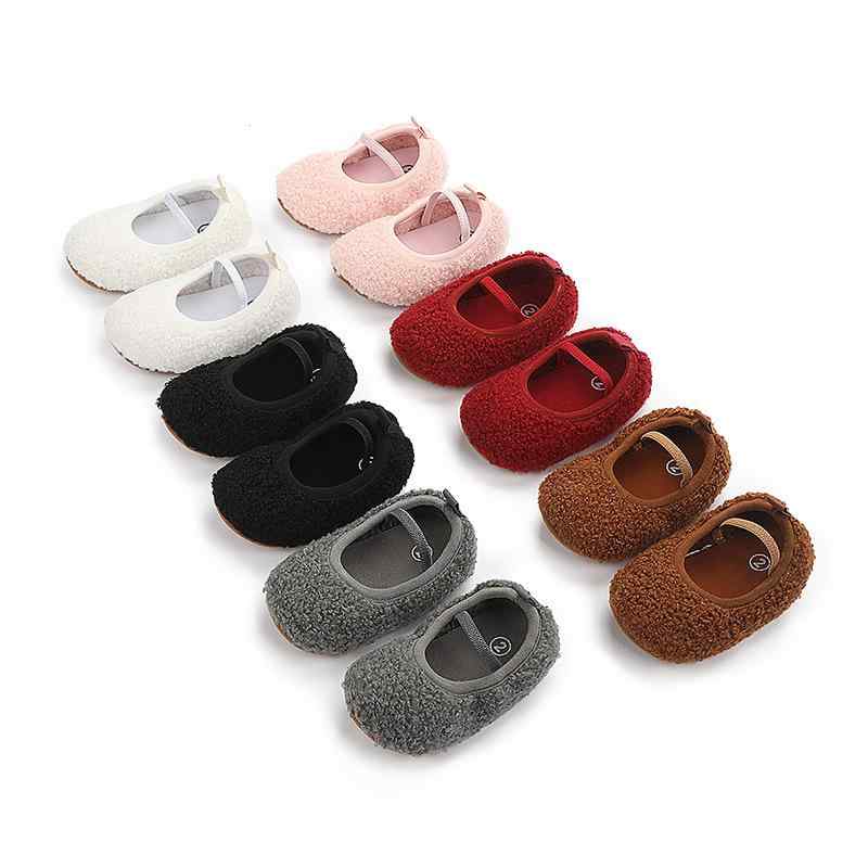 ベビー靴 乳幼児向け 0-1歳 男女兼用 秋冬 保温 あったか 滑り止め 室内履き モコモコ ボア コットン ..
