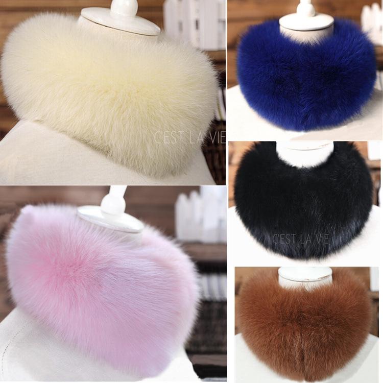 スヌード 男女兼用 防寒 保温 フェイクファー エコファー フォックスファー風 フック留め ファーカラー..