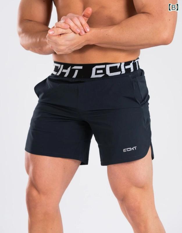 ショートパンツ メンズ スポーツ フィットネス トレーニングウェア ランニング 筋...