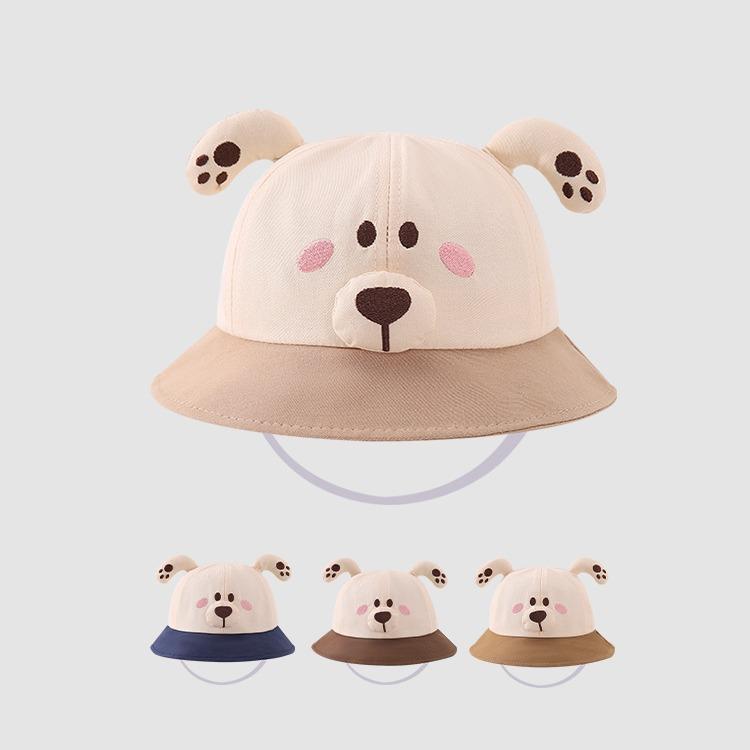 帽子 ベビー 男の子 女の子 UVカット 日よけ つば広 通気性 キャラクター 韓国風 かわいい コットン 春..