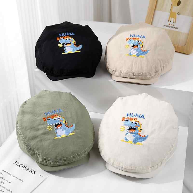 帽子 キッズ 男の子 女の子 ベビー 吸汗速乾 薄手 春夏 キャラクター 恐竜 カジュアル おしゃれ ベレー帽 キャスケット帽 紫外線対策 日よけ