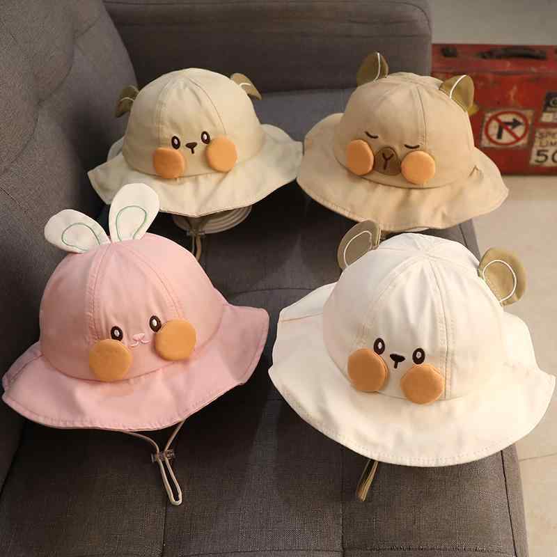 ハット ベビー キッズ 男の子 女の子 春夏 薄手 日よけ UVカット 紫外線対策 つば広 かわいい キャラク..