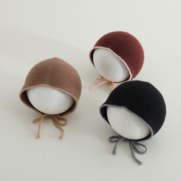 ベビー 女の子 帽子 ニット帽 赤ちゃん 女児 春秋 秋冬 初秋 薄手 防寒 保温 かわいい おしゃれ バイカ..