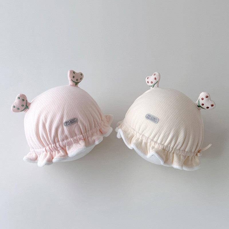 帽子 ベビー 男の子 女の子 秋冬 あったか 保温 コットン 綿 かわいい カートゥーン柄 低月齢 乳幼児 ..