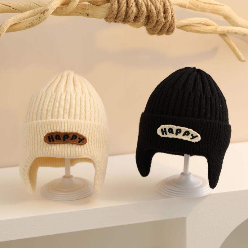 ニット帽 子供 ベビー キッズ 男の子 女の子 保温 防寒 あったか 耳あて付き 秋冬 アウトドア 外出用 ..