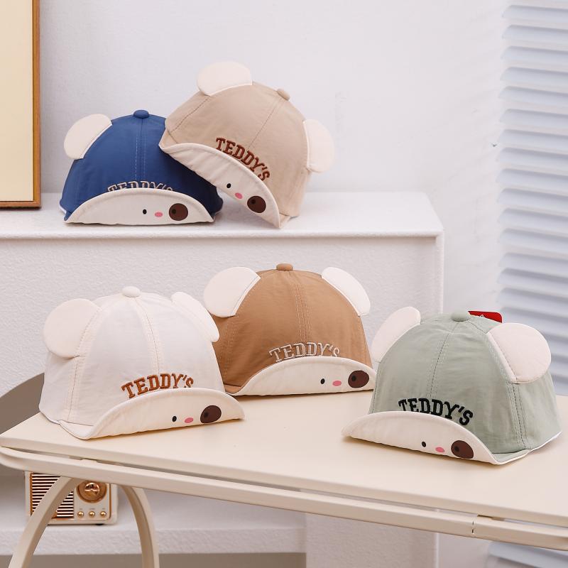 キャップ ベビー キッズ 赤ちゃん 男の子 女の子 男女兼用 春夏 薄手 速乾 紫外線対策 UVカット 日よけ コットン ソフトつば 通気性 お散歩 外遊び